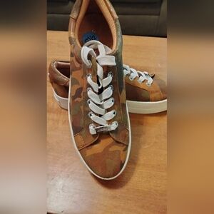 Camo leather j slides